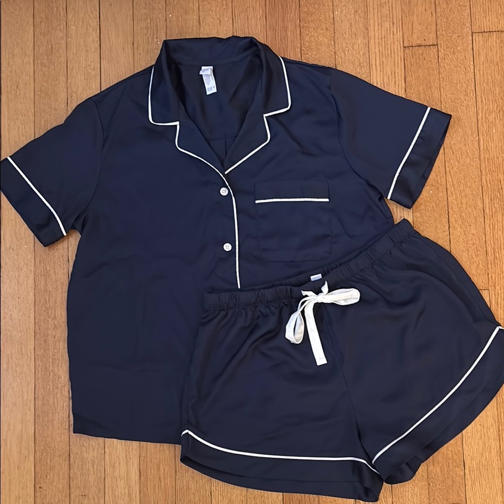 Stars Above Satin Pajama Set